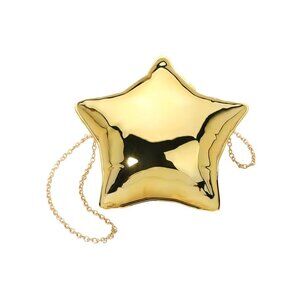 Tigerstars Gold Shiny Star Shaped Clutch Crossbody Bag